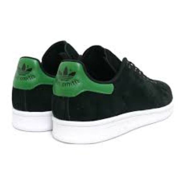 NEW adidas Stan Smith Adv Black Suede Green Trim Mens 7, Womens 8 US 40 EUR - Picture 7 of 8